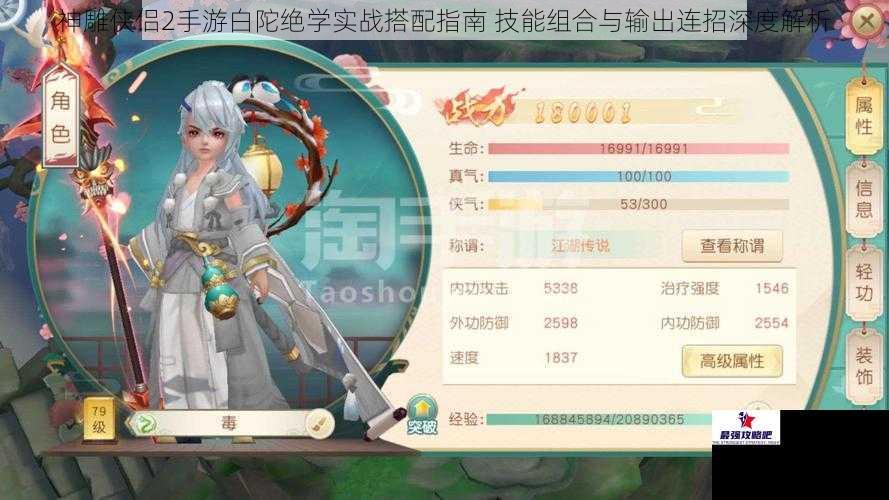 神雕侠侣2手游白陀绝学实战搭配指南 技能组合与输出连招深度解析