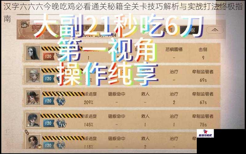 汉字六六六今晚吃鸡必看通关秘籍全关卡技巧解析与实战打法终极指南