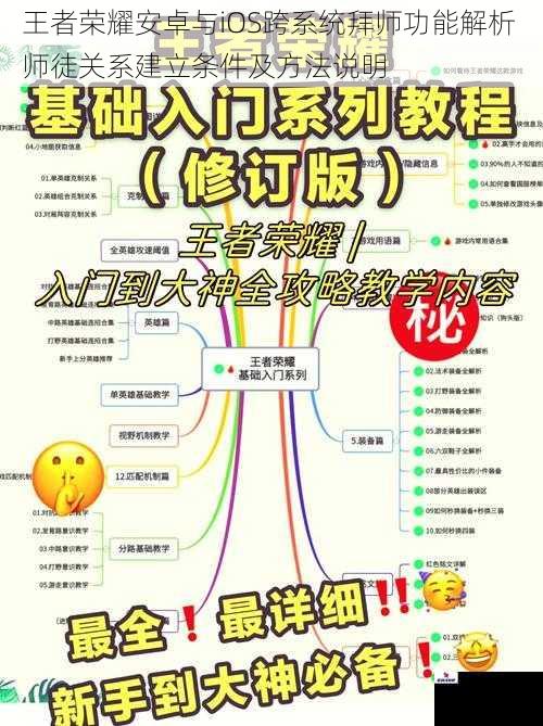 王者荣耀安卓与iOS跨系统拜师功能解析 师徒关系建立条件及方法说明