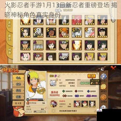 火影忍者手游1月13日新忍者重磅登场 揭晓神秘角色真实身份