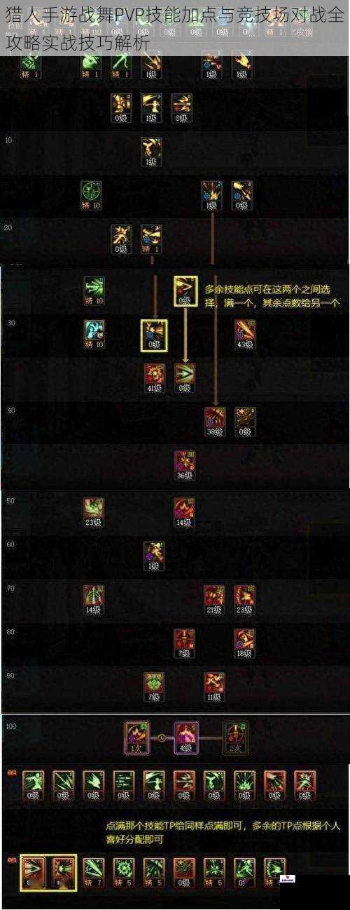 猎人手游战舞PVP技能加点与竞技场对战全攻略实战技巧解析
