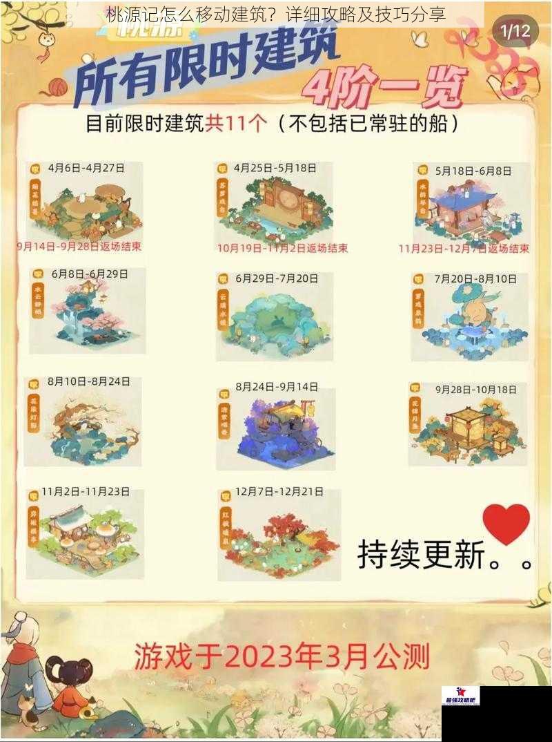 桃源记怎么移动建筑？详细攻略及技巧分享