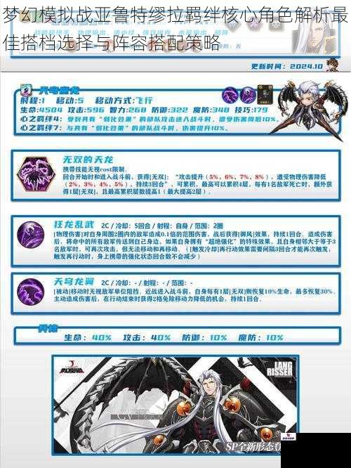 梦幻模拟战亚鲁特缪拉羁绊核心角色解析最佳搭档选择与阵容搭配策略
