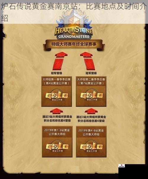 炉石传说黄金赛南京站：比赛地点及时间介绍