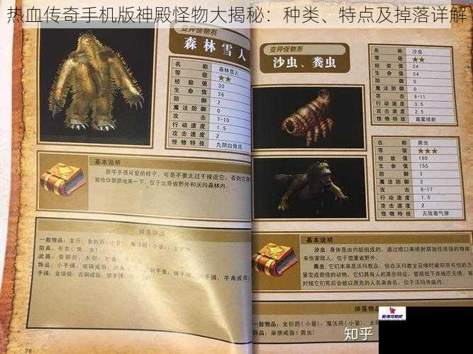热血传奇手机版神殿怪物大揭秘：种类、特点及掉落详解