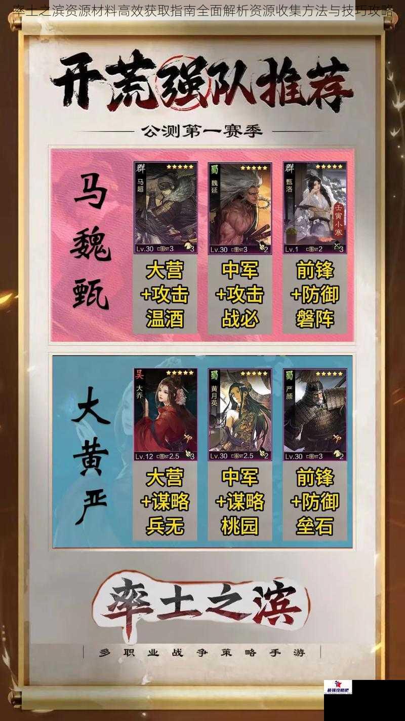 率土之滨资源材料高效获取指南全面解析资源收集方法与技巧攻略
