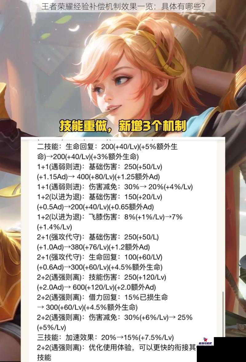 王者荣耀经验补偿机制效果一览：具体有哪些？