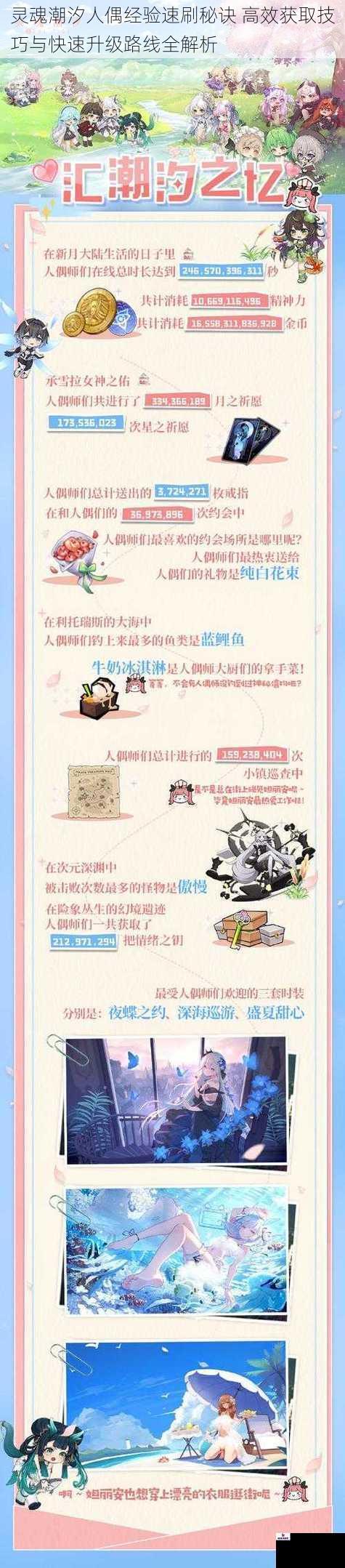 灵魂潮汐人偶经验速刷秘诀 高效获取技巧与快速升级路线全解析