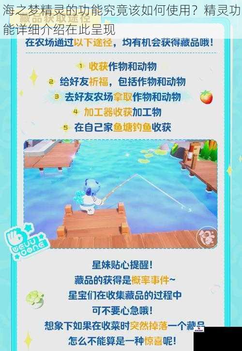 海之梦精灵的功能究竟该如何使用？精灵功能详细介绍在此呈现