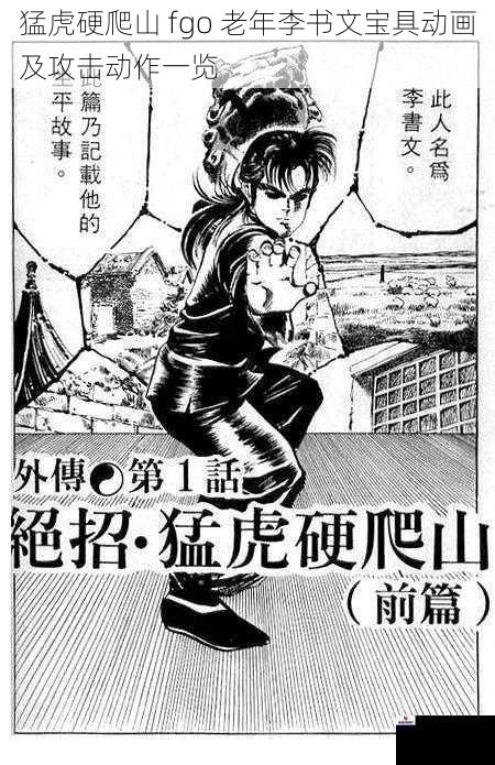 猛虎硬爬山 fgo 老年李书文宝具动画及攻击动作一览