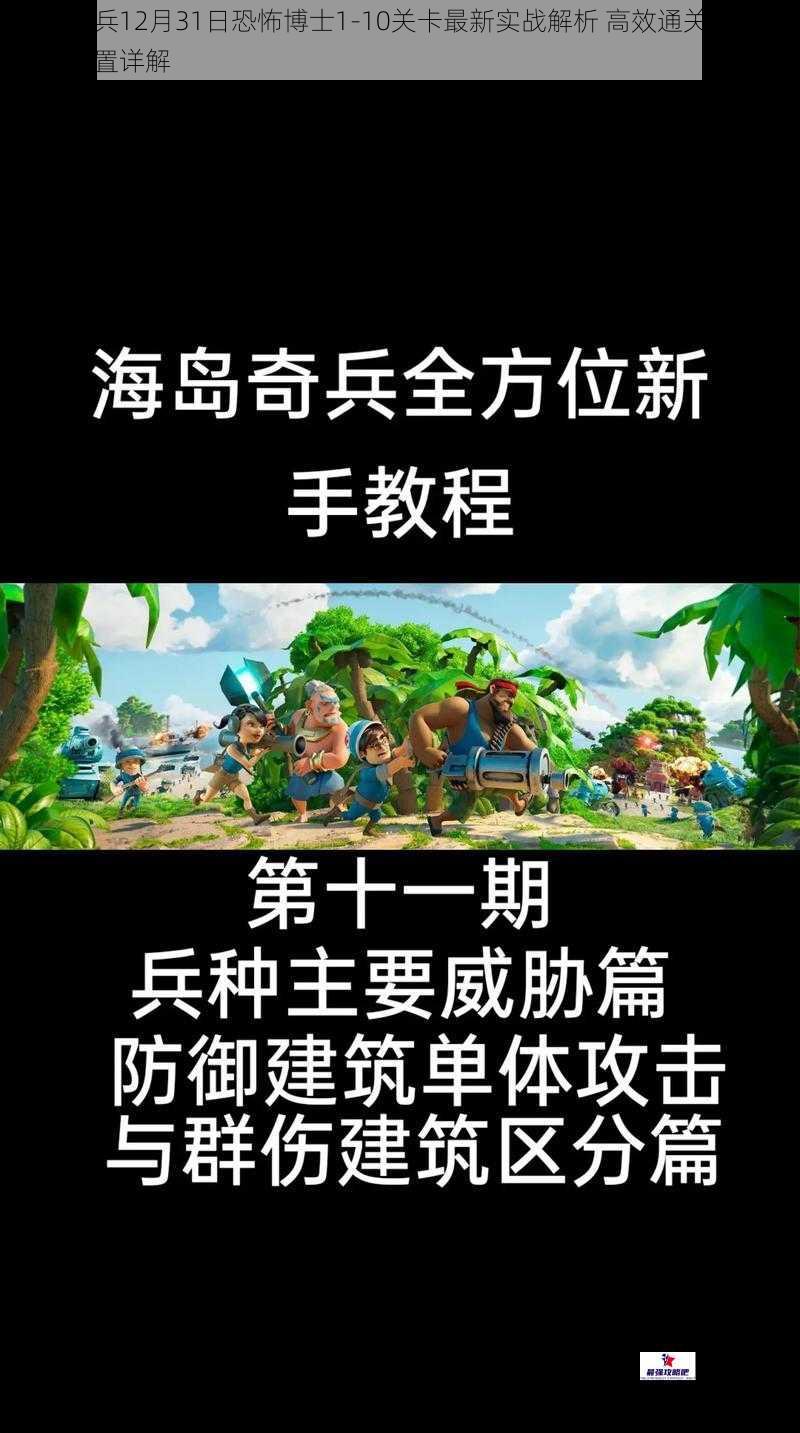 海岛奇兵12月31日恐怖博士1-10关卡最新实战解析 高效通关打法与阵容配置详解