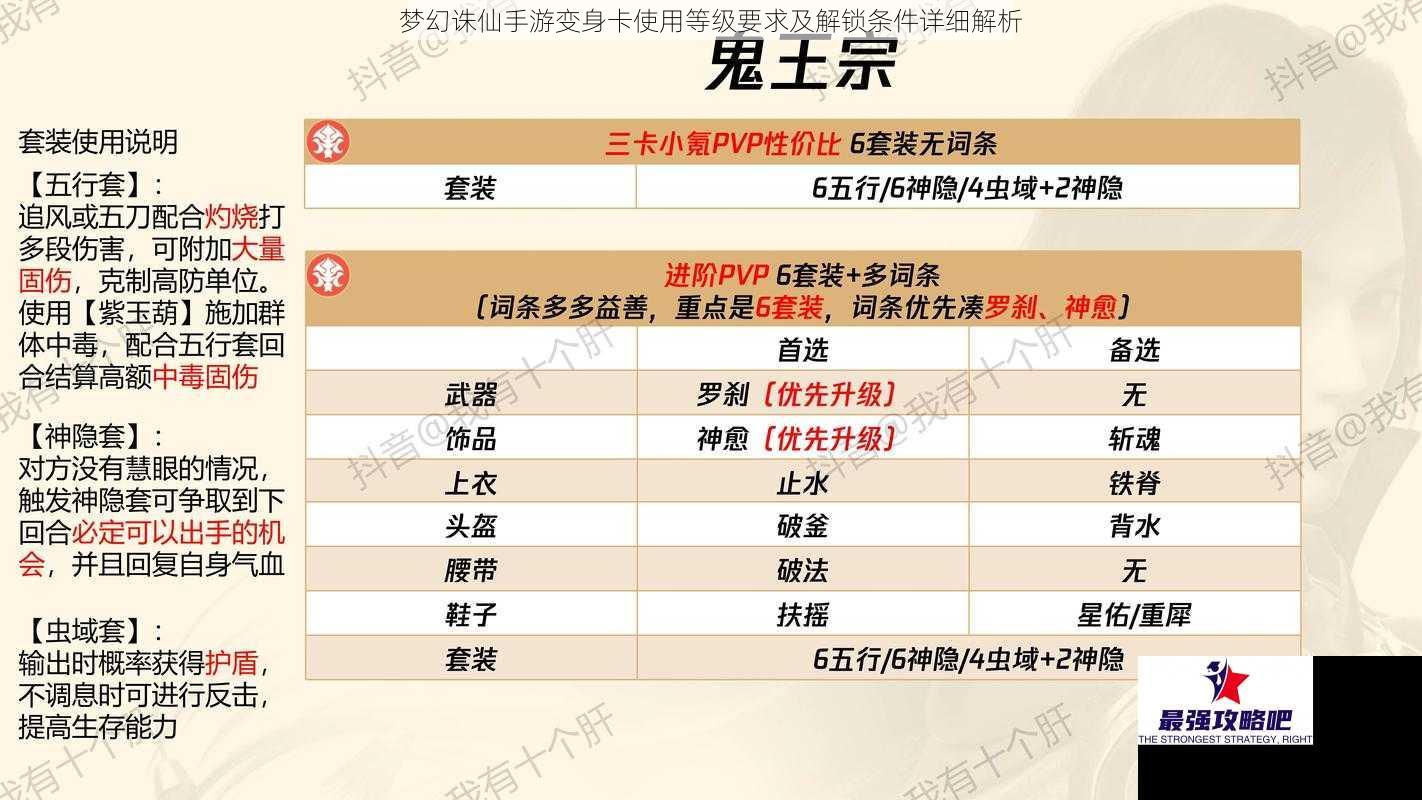 梦幻诛仙手游变身卡使用等级要求及解锁条件详细解析