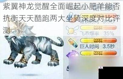 紫翼神龙觉醒全面崛起小肥羊能否抗衡天天酷跑两大坐骑深度对比评测