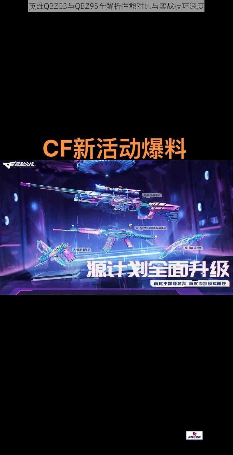 枪战英雄QBZ03与QBZ95全解析性能对比与实战技巧深度剖析